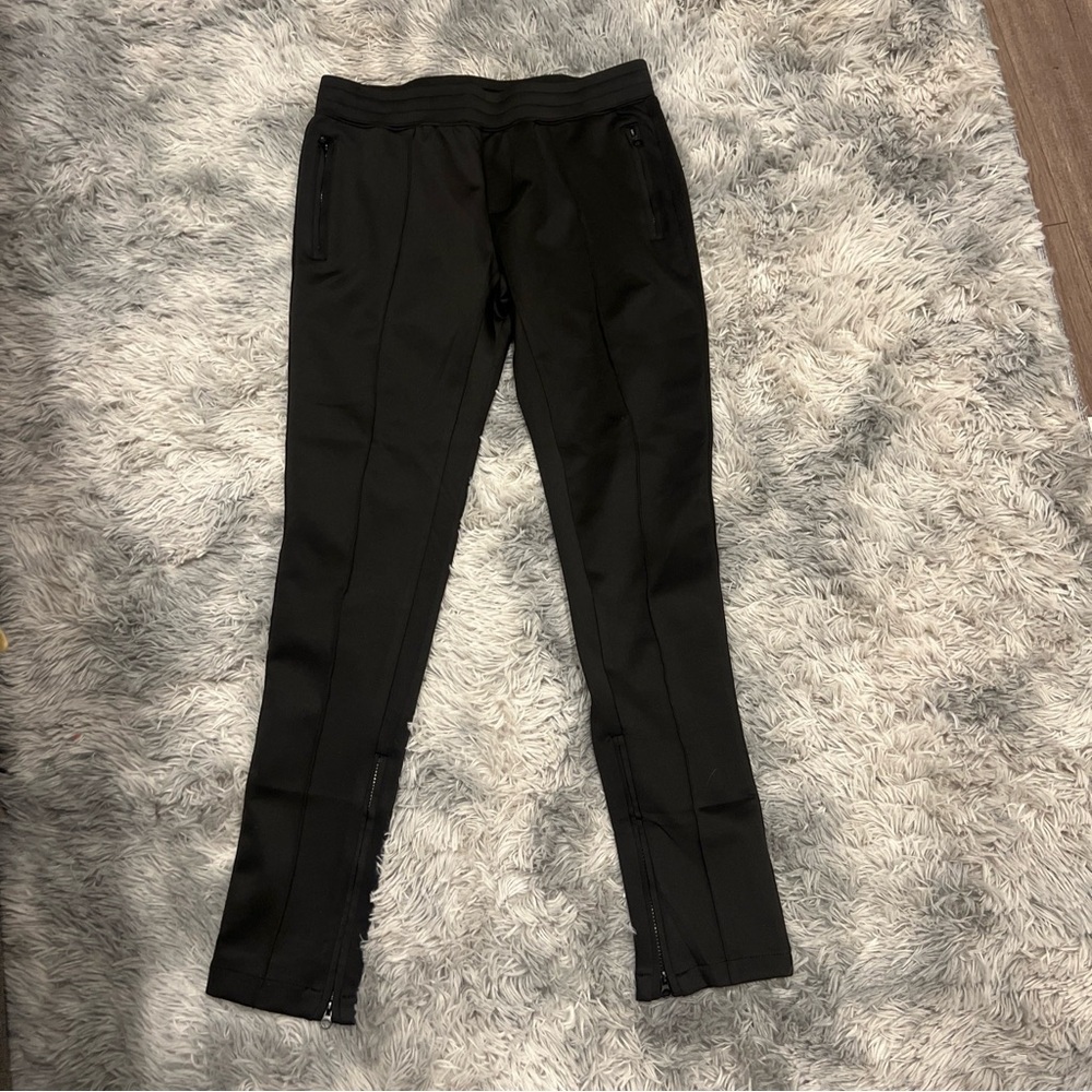 The Set Black Skinny Pants with Zippered Pockets Size Lg